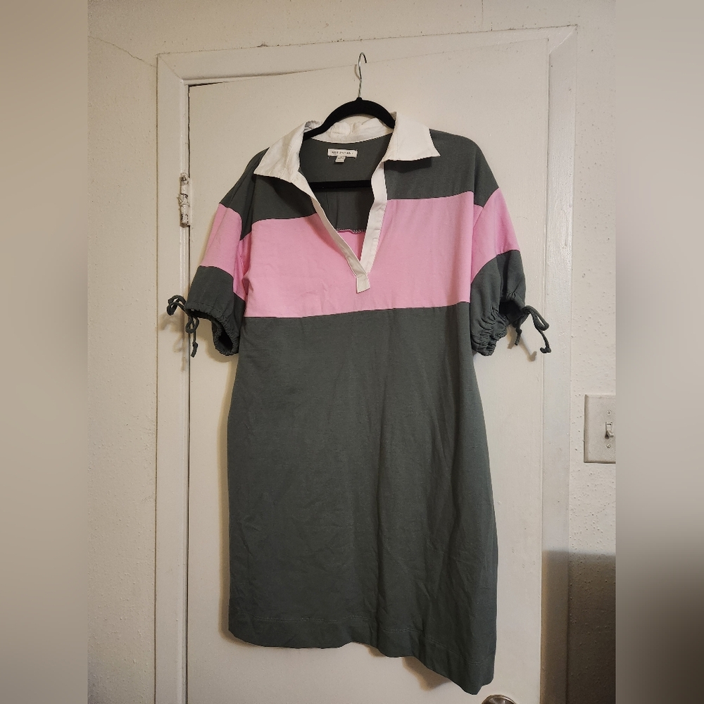 Colorblock Polo Dress